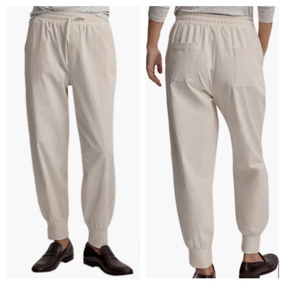 Varley Pants - Varley Celita 27.5” Jogger Pants XL Soft Cotton Twill Ivory White Relaxed Fit